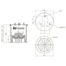 Load image into Gallery viewer, Rear Right Air Spring Inc Plastic Piston Fits IVECO LCV Daily DailyB Febi 102809