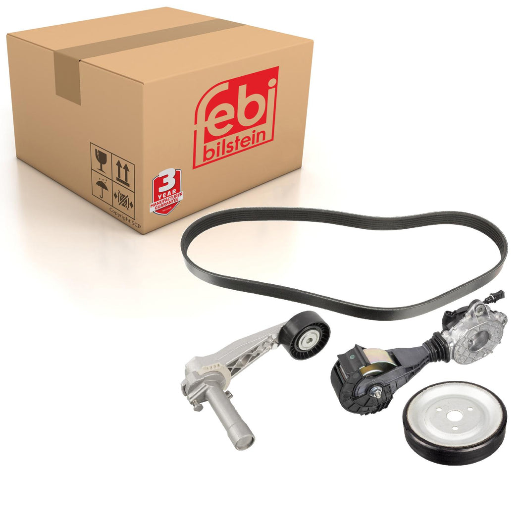 Auxiliary Belt Kit Inc Belt Tensioner Fits Mini Cooper 2010 on Clubm Febi 107428