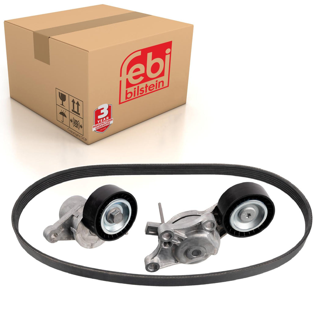 Auxiliary Belt Kit Inc Belt Tensioner Fits Citroen Berlingo 4x4 C3 P Febi 170033