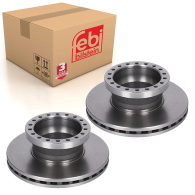 Pair of Rear Brake Discs Fits DAF LF OE 1709 060 Febi 177853