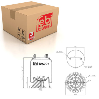 Rear Air Spring Fits SAF-Holland OE 90557112 Febi 185227