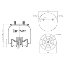 Load image into Gallery viewer, Rear Air Spring Fits Meritor OE 2258P1576 Febi 185228