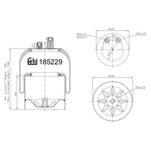 Load image into Gallery viewer, Rear Air Spring Fits Mercedes Trucks Actros Atego OE 9423205221S1 Febi 185229