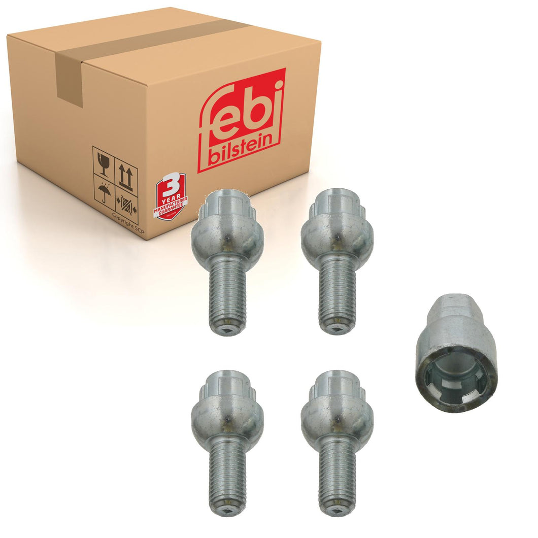 Locking Wheel Nut Bolt Kit Fits Volkswagen Amarok 4motion Caddy Pick Febi 27048