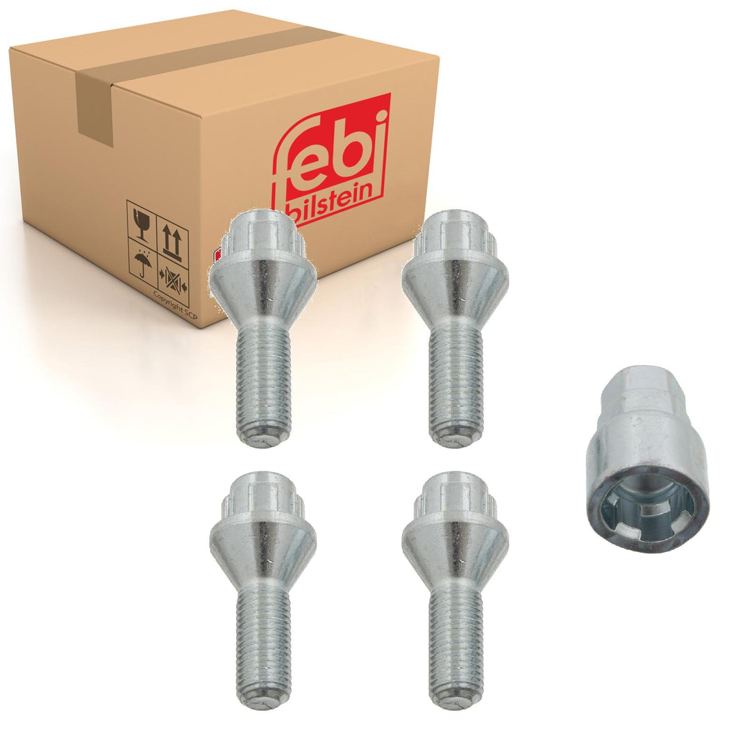 Locking Wheel Nut Bolt Kit Fits Ford Escort Cabrio XR3I Express Febi 27049