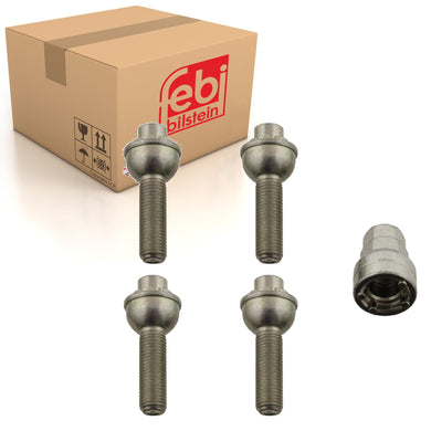 Locking Wheel Nut Bolt Kit Fits Mercedes Benz 190 Series model 201 Febi 28452