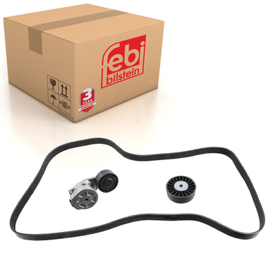 Auxiliary Belt Kit Inc Belt Tensioner & Tensioner Pulley Fits Gebrauc Febi 31625