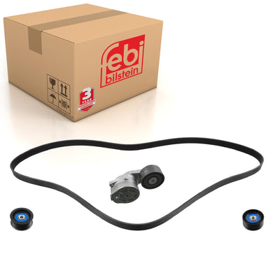 Auxiliary Belt Kit Inc Belt Tensioner Idler Pulley & Tensioner Pulley Febi 31727