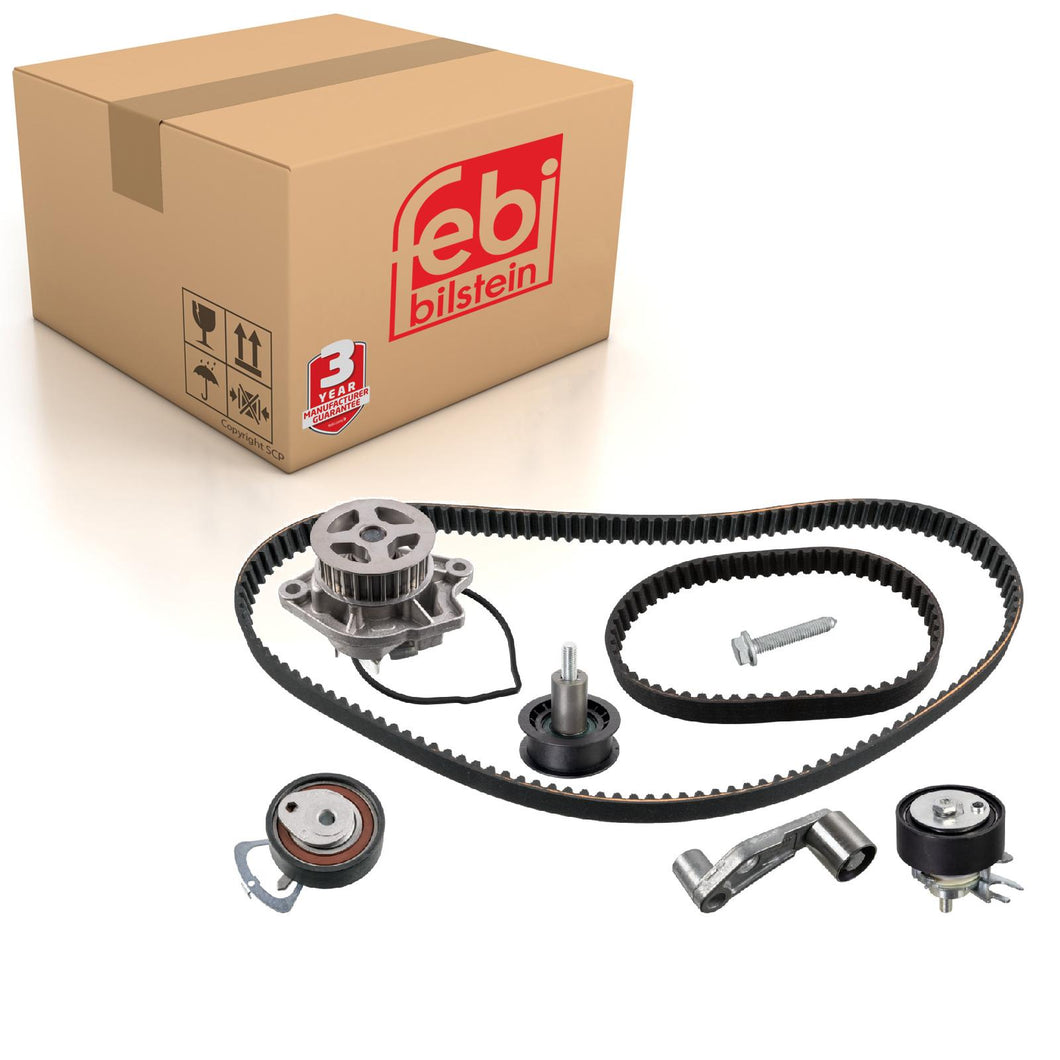 Timing Belt Kit Inc Water Pump Fits Volkswagen Bora Caddy Crosspolo G Febi 32737