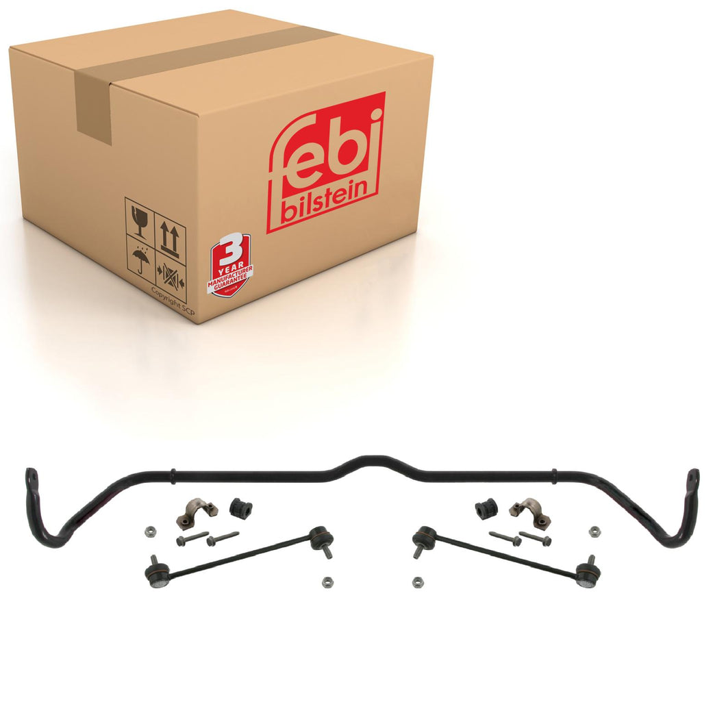 Front Anti Roll Bar Kit Inc Bushes & Stabiliser Links Fits Volkswagen Febi 37110