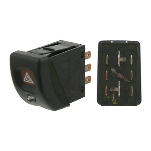 Hazard Warning Flasher Switch Fits Vauxhall Corsa Tigra 09138046 Febi 04718