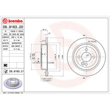 Load image into Gallery viewer, Rear Brake Disc x2 259mm Fits Mini R50 R53 R56 R55 R52 R58 R59 Brembo 08916321