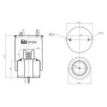 Load image into Gallery viewer, Air Spring Inc Steel Piston &amp; Piston Rod Fits Volvo FH G4 FM G4FH 33 Febi 101302