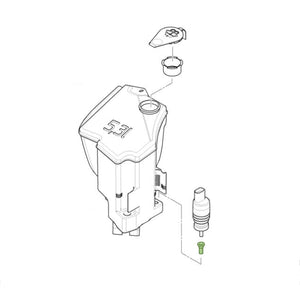 BMW Windscreen Filter Washer Water Fits 1 2 3 5 Series X3 X5 Febi 106925