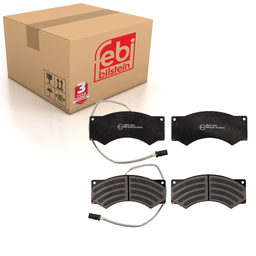 Front Brake Pads TurboZeta Set Kit Fits Iveco 0 0190 6070 Febi 16593