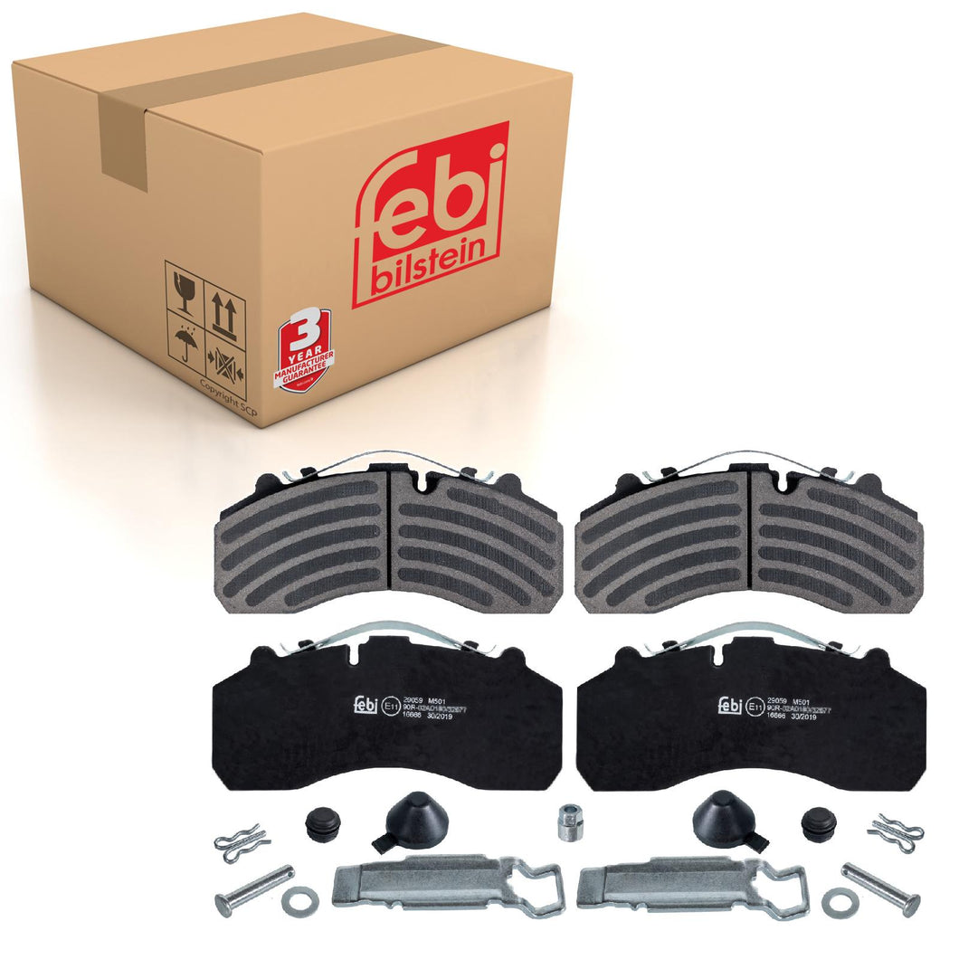 Front Rear Brake Pads Set Kit Fits DAF 004 420 22 20 S1 Febi 16666