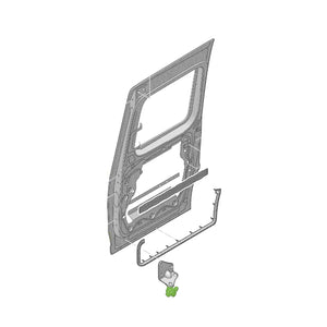 Lower Left Sliding Door Roller Rails Fits Volkswagen Caddy 3 4motion Febi 171024