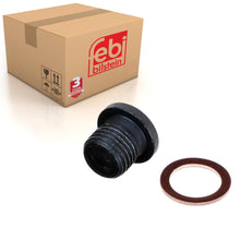 Load image into Gallery viewer, Oil Drain Plug Inc Sealing Ring Fits Volkswagen OE N0160276S1 Febi 171173