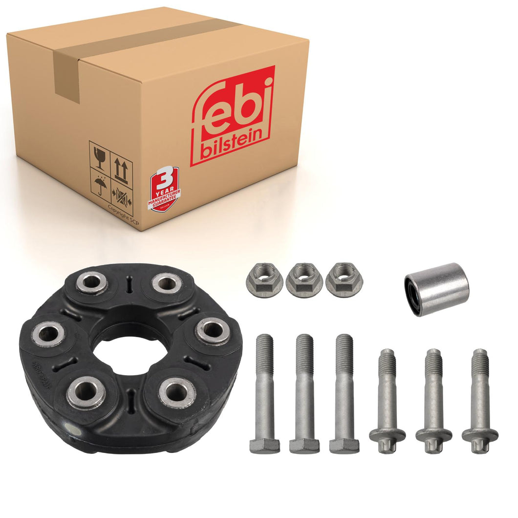 Rear Propshaft Flexible Coupling Kit Inc Centering Bush Fits BMW Febi 171174