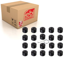 Load image into Gallery viewer, 20 VW Skoda Wheel Bolt Cover Set Inc Removal Tool OE Black Febi 175230