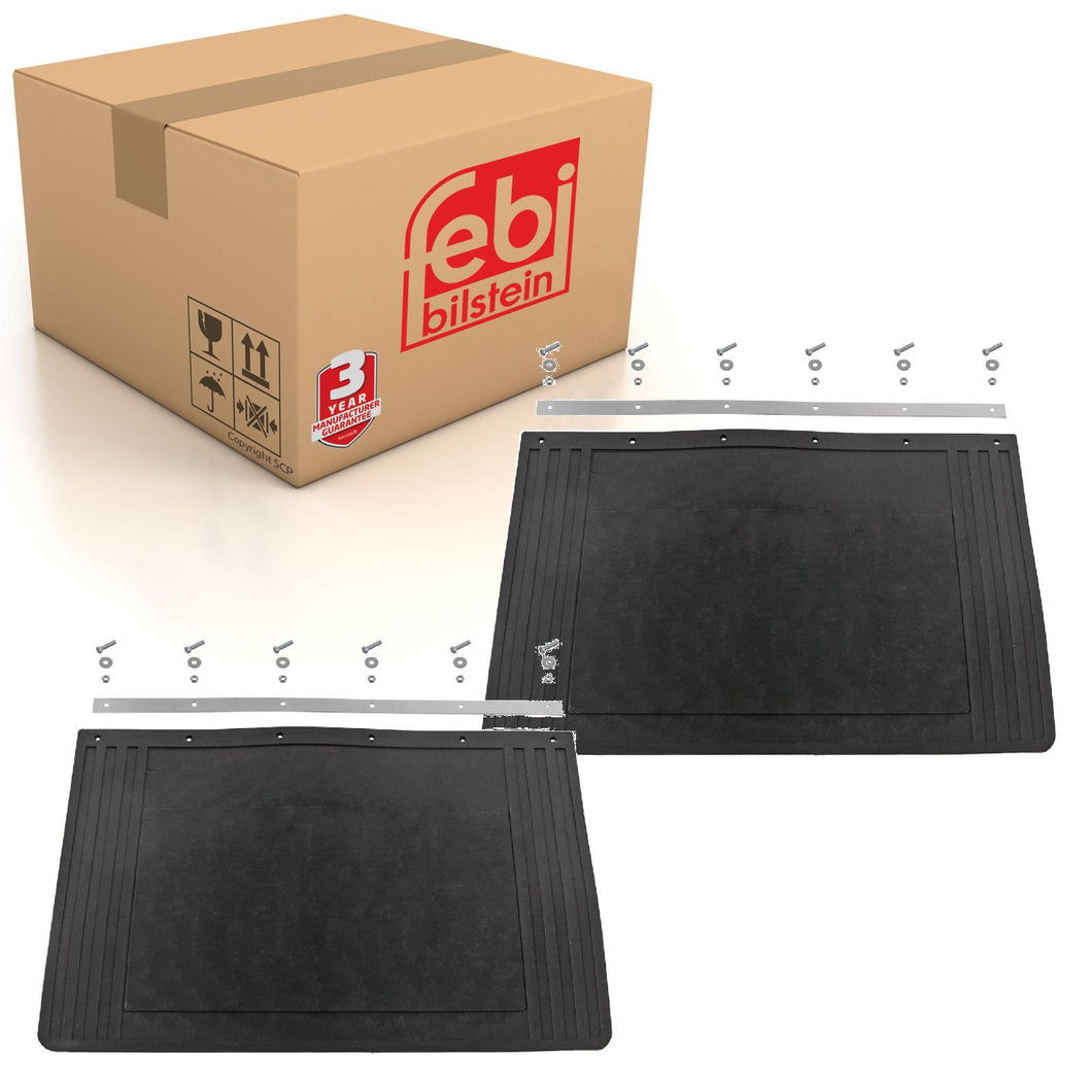 2x HGV Mud Flap 600 x 400mm Fits Universal Febi 179169