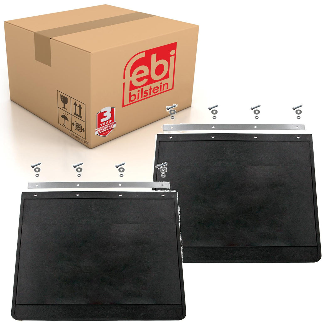 2x HGV Mud Flap 400 x 400mm Fits Universal Febi 179188