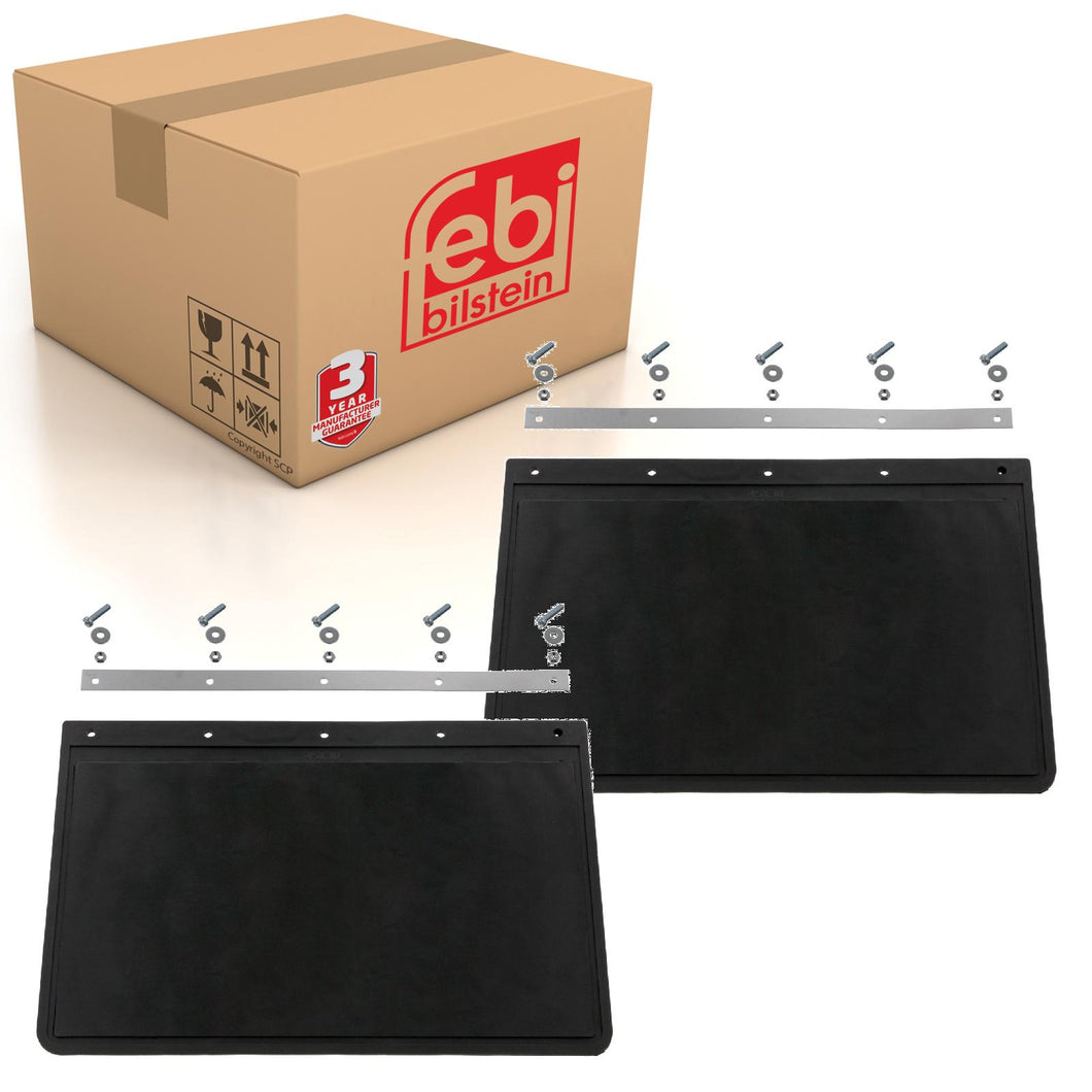 2x HGV Mud Flap 450 x 300mm Fits Universal Febi 179190