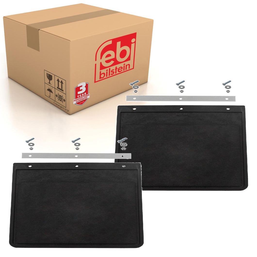 2x HGV Mud Flap 300 x 300mm Fits Universal Febi 179197