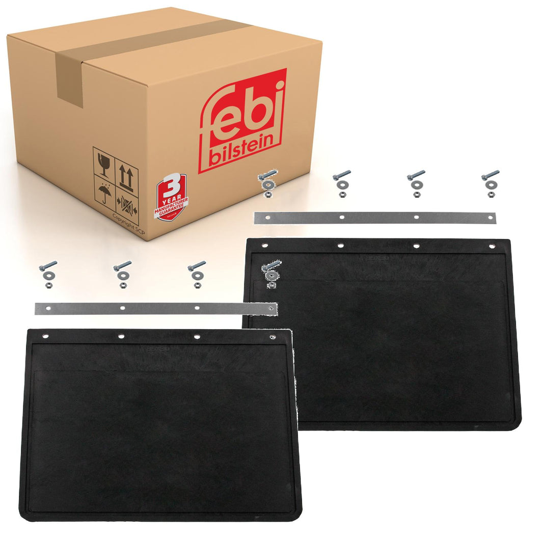 2x HGV Mud Flap 350 x 300mm Fits Universal Febi 179198