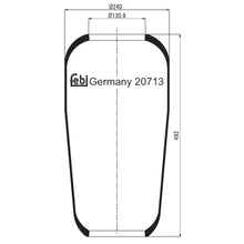 Load image into Gallery viewer, Rear Air Spring No Piston Fits Volvo B6 F10 F12 F16 FH12 G1 FH16 G2 F Febi 20713