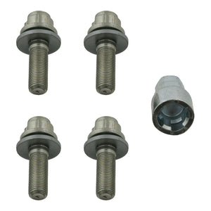 Locking Wheel Nut Bolt Kit Fits Citroen C4 C5 DS4 DS5 Picasso Febi 27053