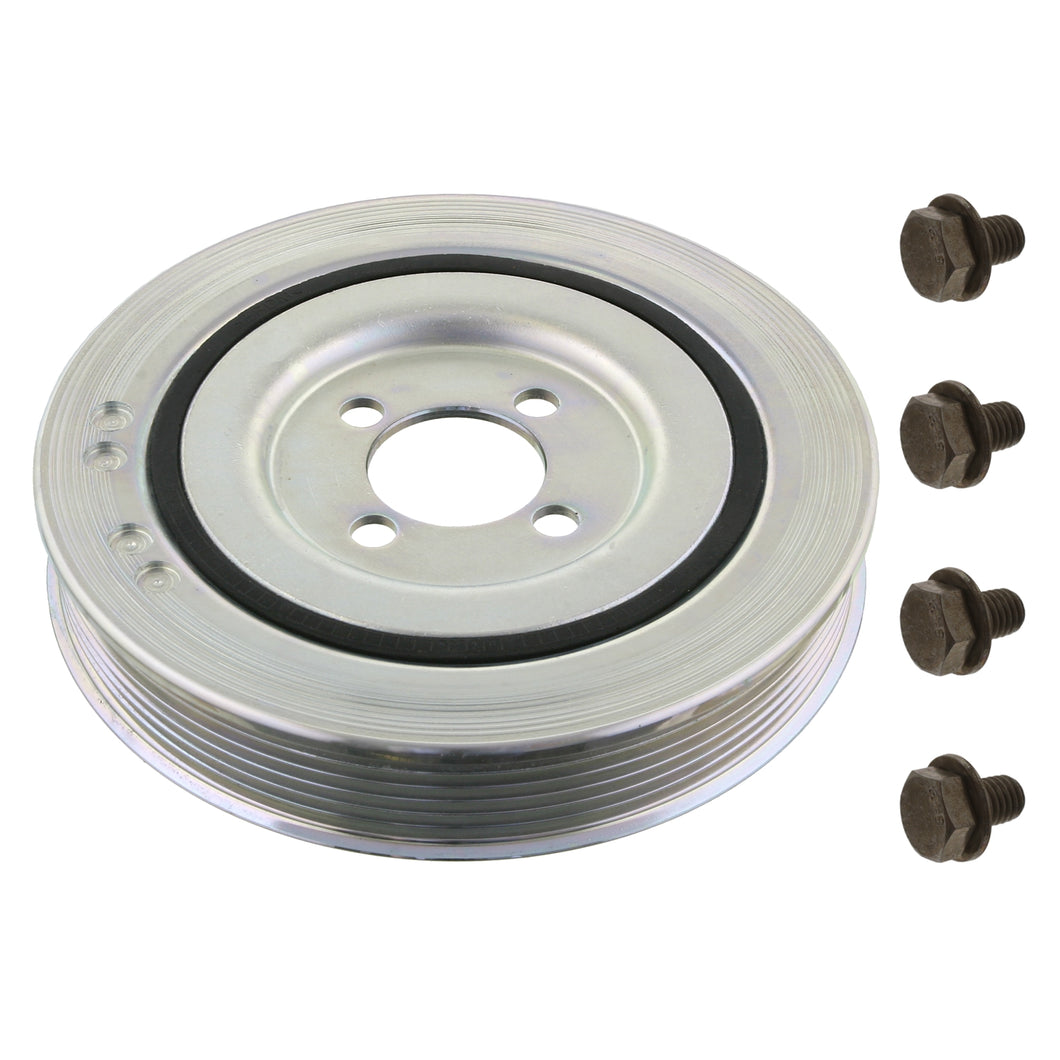 Decoupled Crankshaft Pulley Inc Bolts Fits Vauxhall Agila Astra Corsa Febi 33813