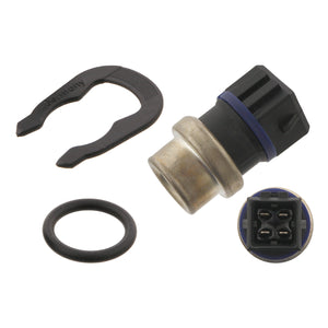 Coolant Temperature Sensor Inc Seal & Retaining Spring Fits Volkswage Febi 39142