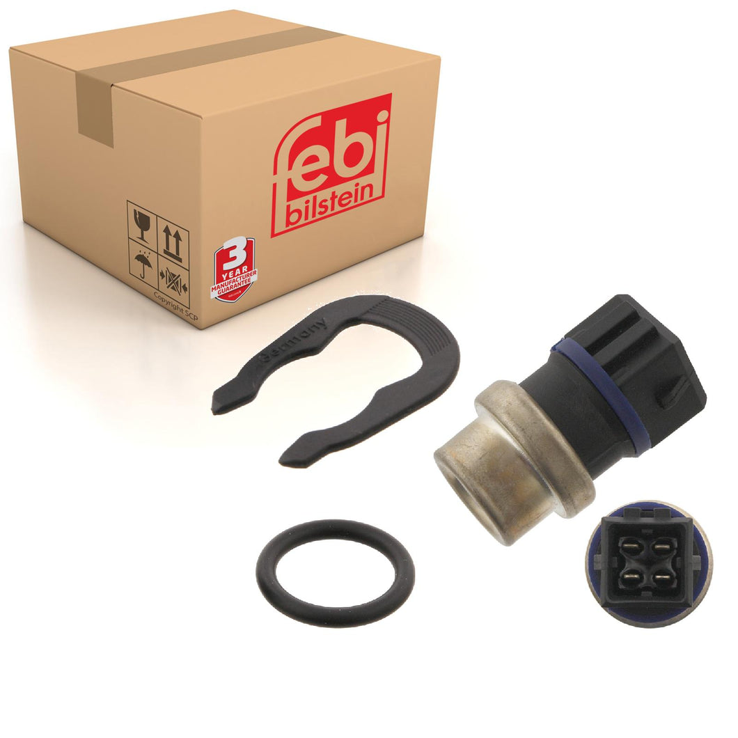 Coolant Temperature Sensor Inc Seal & Retaining Spring Fits Volkswage Febi 39142