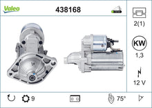 Load image into Gallery viewer, Starter Motor Fits Alfa Romeo Mi.To Fiat 500 Aegea Albea Doblo Fior Valeo 438168
