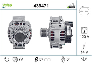 Alternator Fits Mercedes Class C Class Clc Class Clk Class E Class Valeo 439471