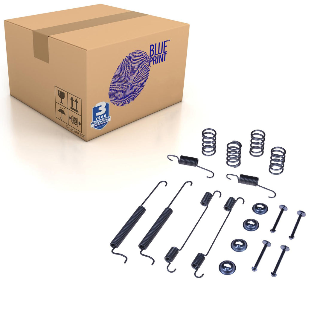 Rear Brake Shoe Fitting Kit Fits Proton Savvy Daewoo Matiz Blue Print ADG041500