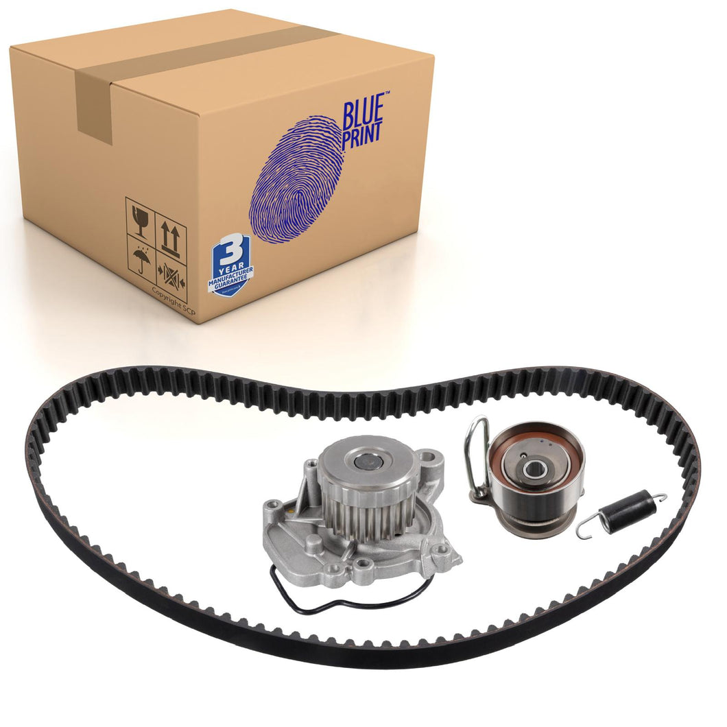 Timing Belt Kit Inc Water Pump Fits Honda Civic FR-V Stream Blue Print ADH273750