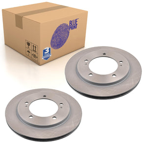 Pair of Front Brake Disc Fits Suzuki Grand Vitara Blue Print ADK84317