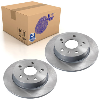 Pair of Rear Brake Disc Fits Suzuki SX4 Swift Vitara IV Blue Print ADK84345