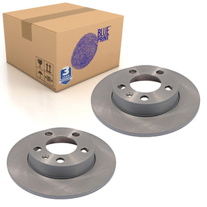 Pair of Rear Brake Disc Fits Skoda Fabia 57 NJ Rapid NH Roo Blue Print ADV184325