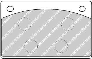 Rear Brake Pad Set Fits Bentley OE CD6396 Ferodo FDB1296